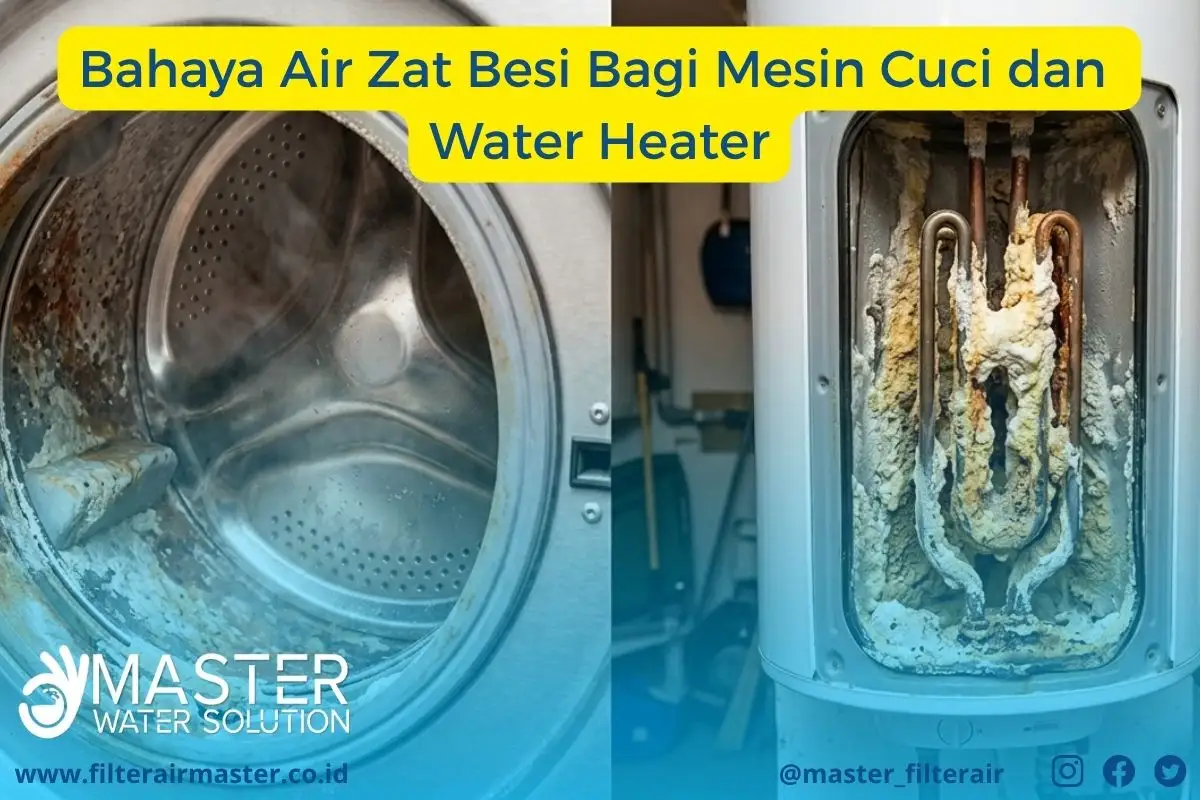 Dampak air sumur tinggi zat besi dan kapur pada mesin cuci serta water heater rumah tangga