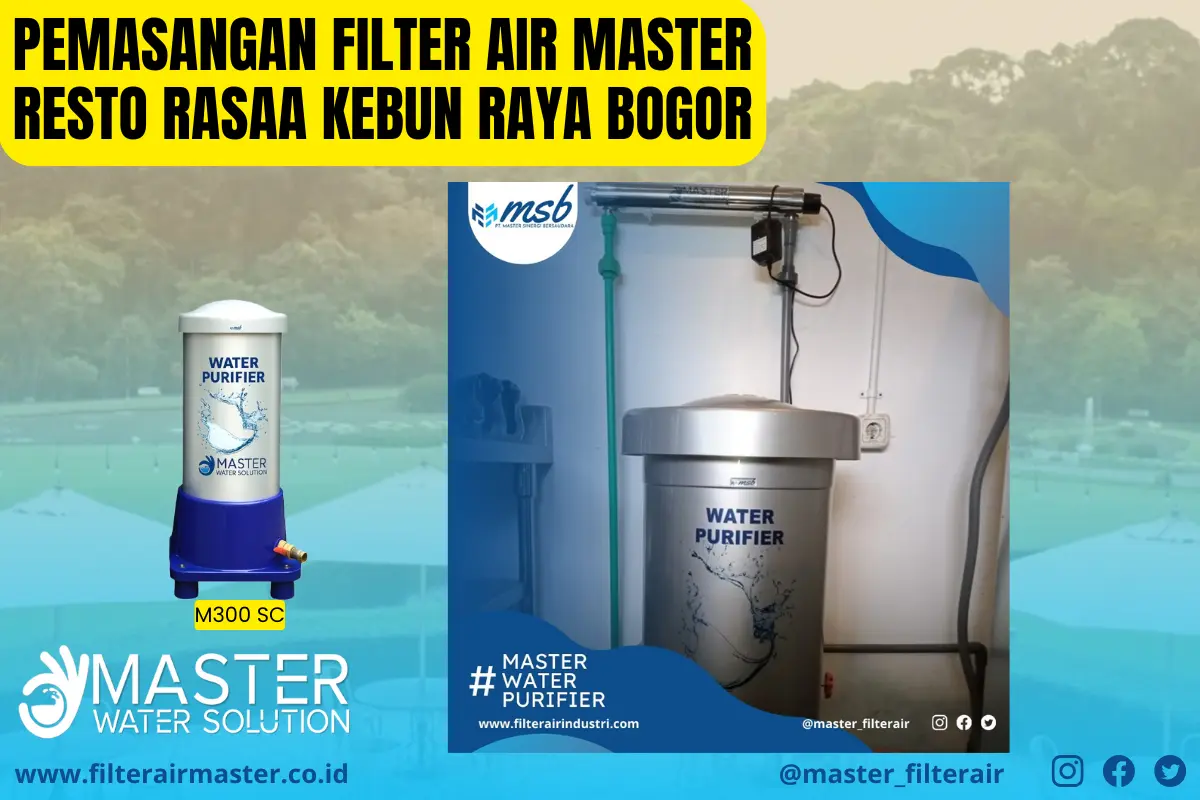 Filter air Bogor di Resto Rasa Kebun Raya – solusi air bersih untuk restoran dan usaha kuliner