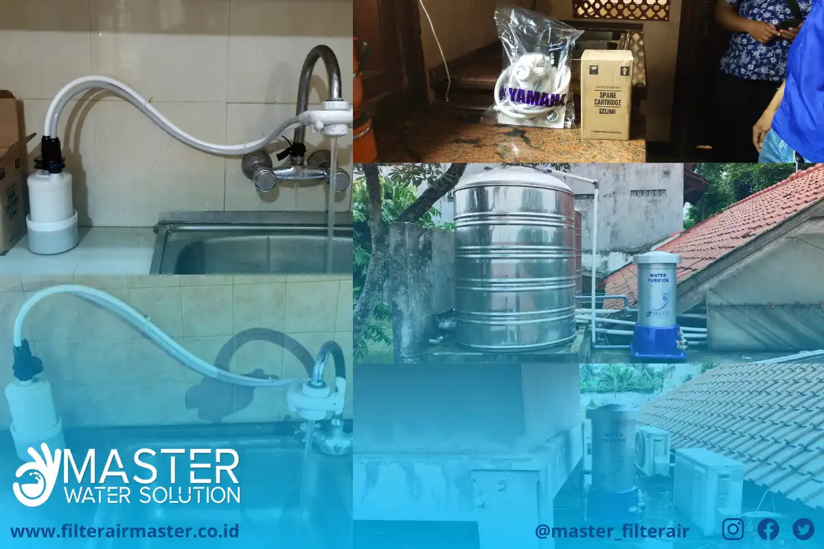 Pemasangan Filter Air M300 SC dan Filter Air Minum Yamaha JC1500 di Universitas Gunadarma Depok