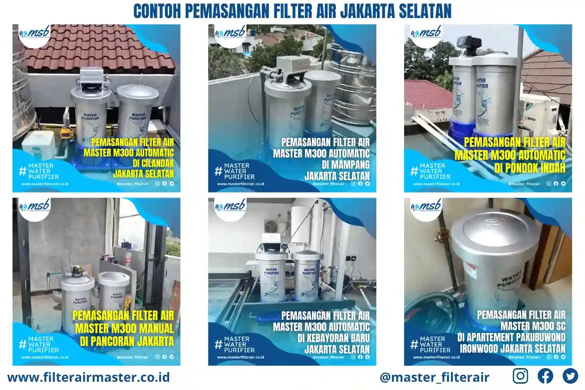 Filter air Jakarta Selatan untuk sumur bor rumah tangga dan usaha – atasi air kuning dan bau besi