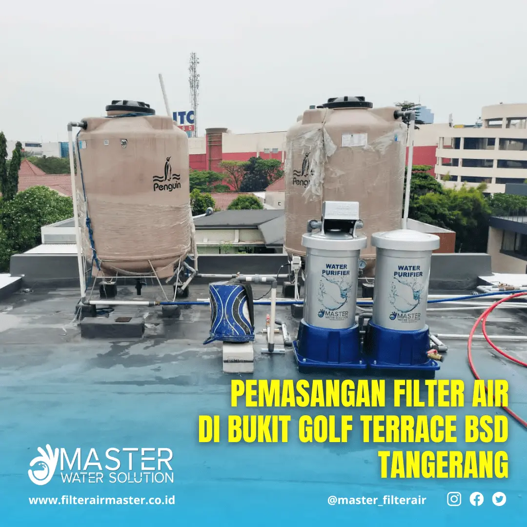 Pemasangan Filter Air Master M300 Automatic di BSD Tangerang