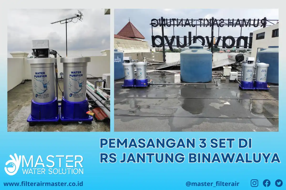 Pemasangan Filter Air M300 Automatic di RS Jantung Binawaluya Jakarta